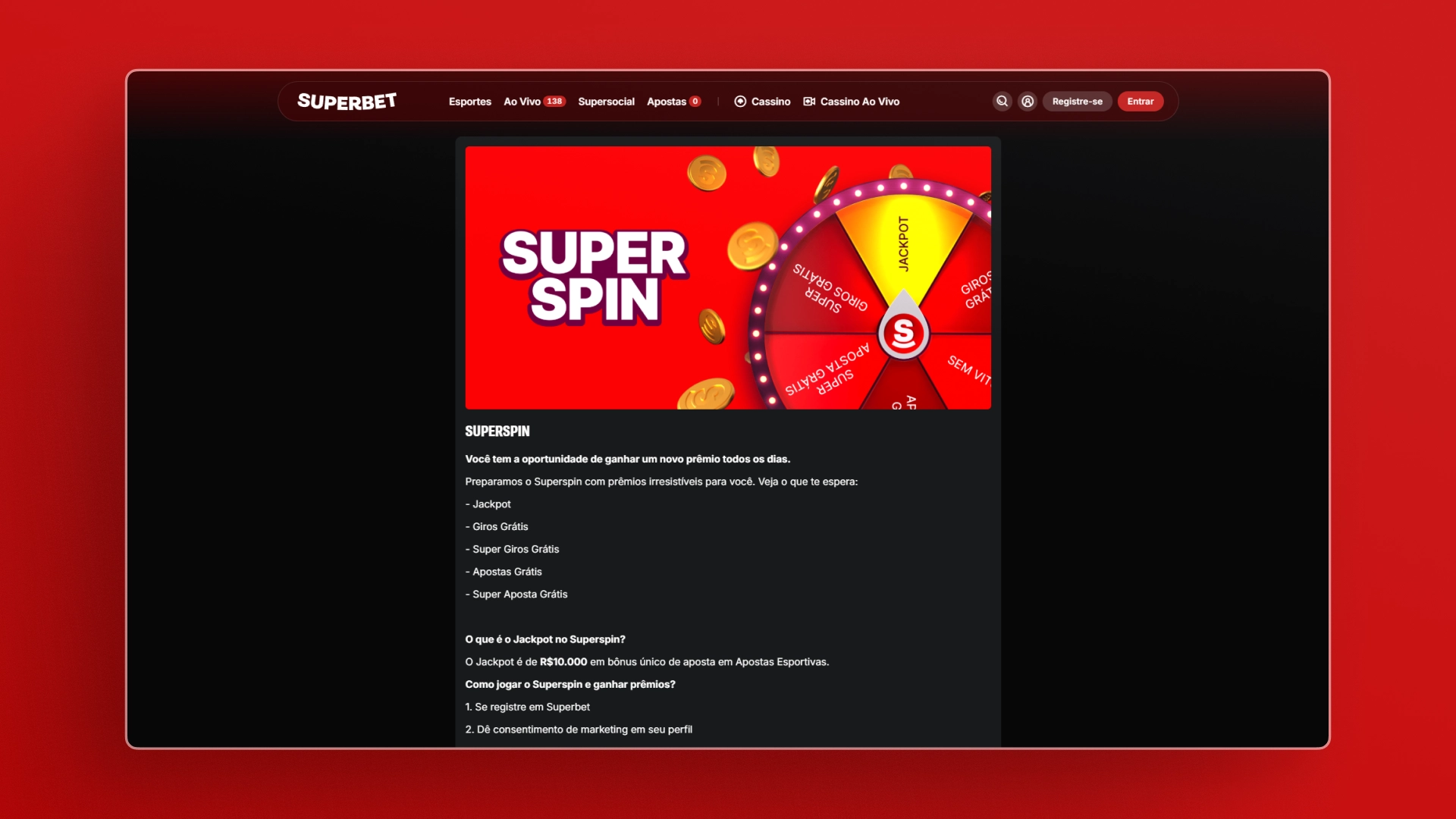 Bônus-superbet