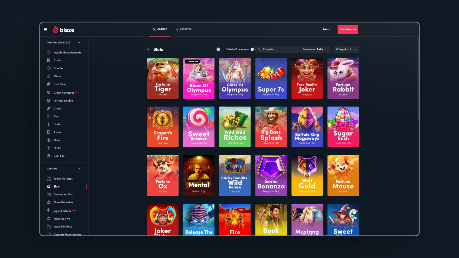 imagem ilustrativa melhores slots cassino blaze
