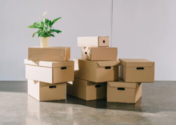 Monte a melhor mini estante com caixas de papelão reforçadas