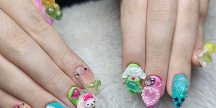 Unhas kawaii 3D são a tendência mais fofa e criativa da beleza em 2025