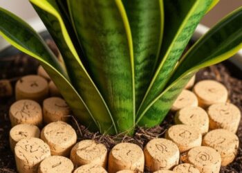 Não é por estética! Saiba por que é recomendado colocar rolhas no solo das plantas e para que serve