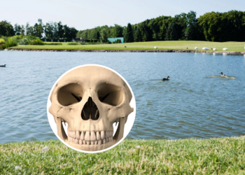 Rosto misterioso de 1.000 anos descoberto no fundo de um lago