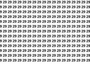 4 em 20 pessoas conseguem encontrar o número escondido na imagem