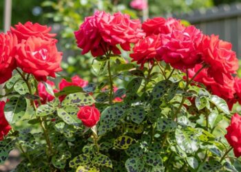 Manchas pretas nas roseiras indicam um alerta escondido