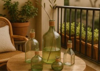 O que acontece quando você usa garrafas na decoração vai te surpreender