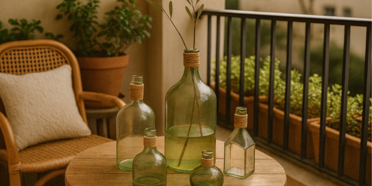 O que acontece quando você usa garrafas na decoração vai te surpreender