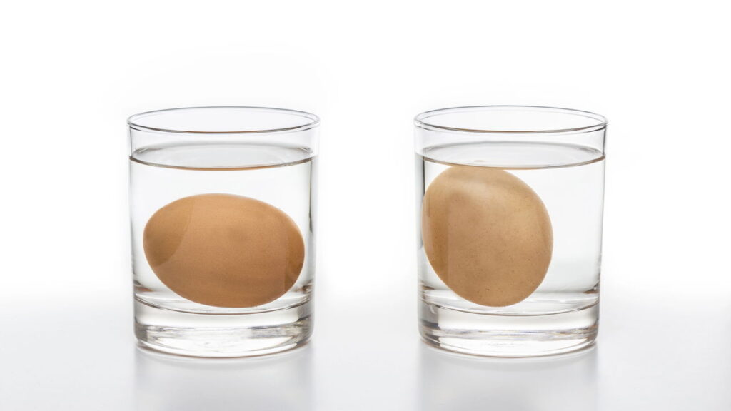 Como identificar um ovo que não está mais próprio para consumo sem quebrar?