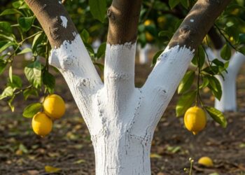 Por que pintam o tronco do limoeiro de branco e qual o segredo?