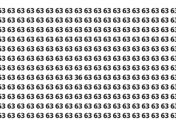 Você consegue achar o número 36 em 7 segundos ou menos?