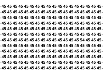 Apenas os atentos conseguem ver o número 54 nesse desafio