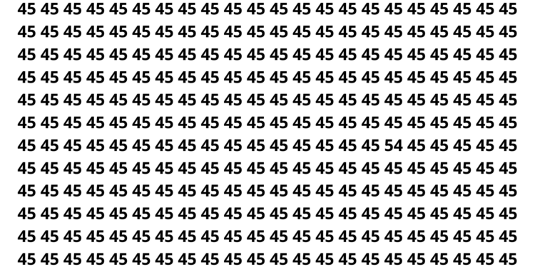 Apenas os atentos conseguem ver o número 54 nesse desafio
