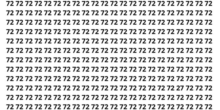 Se você achar o número 27 em 10 segundos, seu cérebro está acima da média