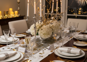 As melhores ideias para decorar sua mesa de Ano Novo com estilo