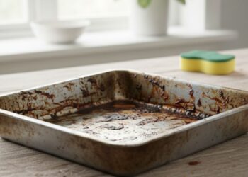 O truque simples que faz a assadeira parecer nova sem esforço