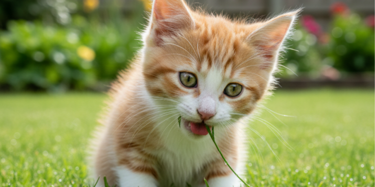 O que seu gato está tentando dizer quando mastiga suas plantas