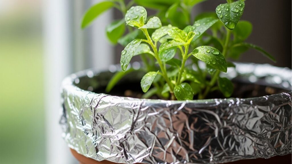 Colocar papel alumínio no vaso pode salvar suas plantas