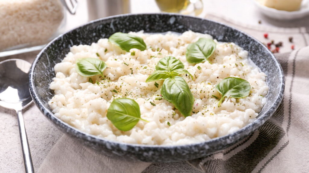 Receitas de risotos com ervas para nutrição reconfortante