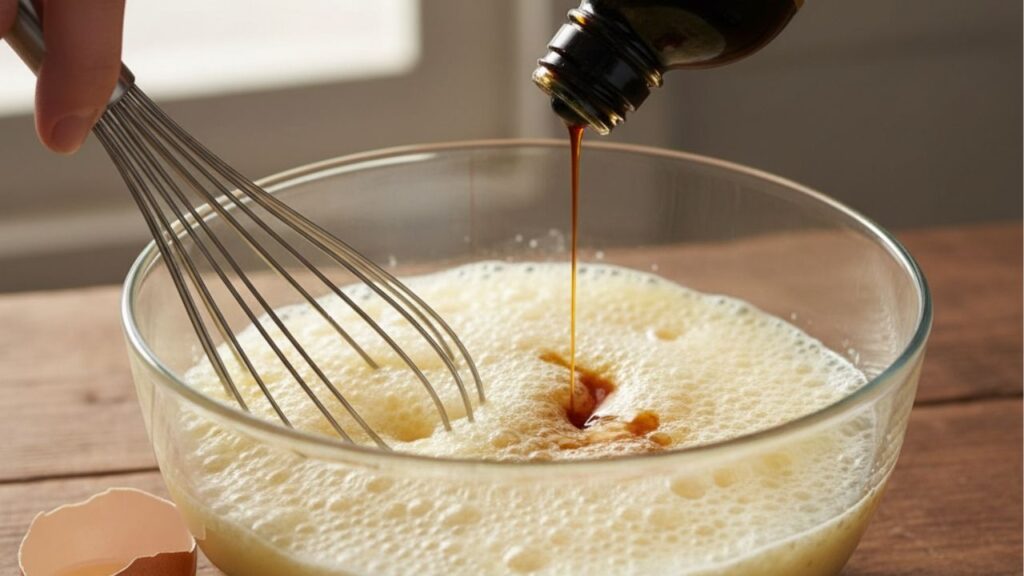 Truque para a omelete ficar fofa, grossa, crocante por fora e macia por dentro na panela