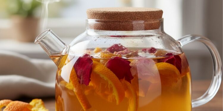 Como preparar infusão caseira com laranja e rosas que deixa a casa cheirosa em minutos