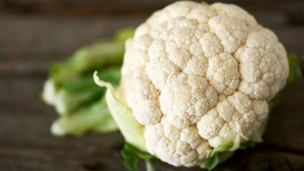 Técnica única para couve-flor guardar brancura perfeita por longo tempo