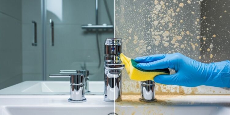 Nem bicarbonato de sódio, nem vinagre: este método elimina incrustações de torneiras e banheiros em minutos