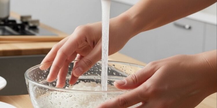 Quantas vezes você deve lavar o arroz branco para eliminar os resíduos ruins