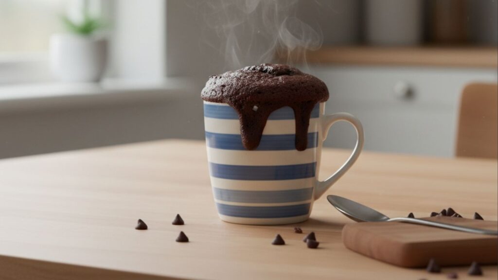 Bolo de caneca no micro-ondas que fica pronto em apenas 5 minutos