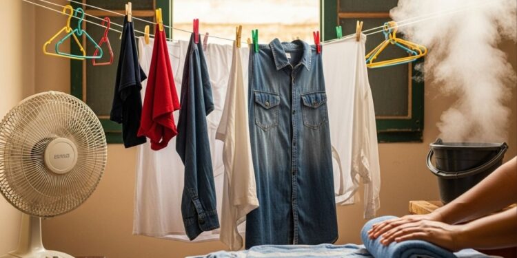 O truque para secar a roupa molhada em poucos minutos