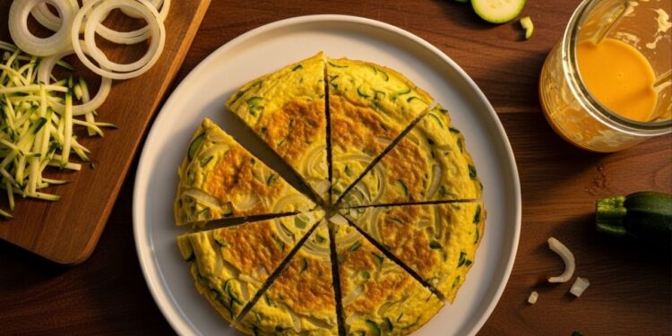 Omelete de abobrinha e cebola sem farinha fica pronto no liquidificador em apenas 5 minutos