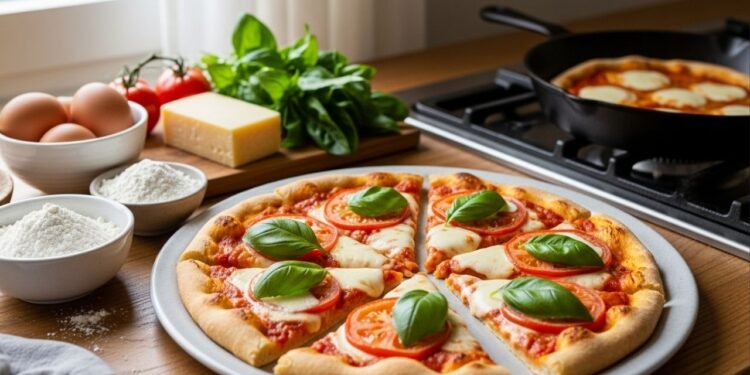 Sem glúten e sem farinha: a receita de uma pizza crocante e saudável para o jantar