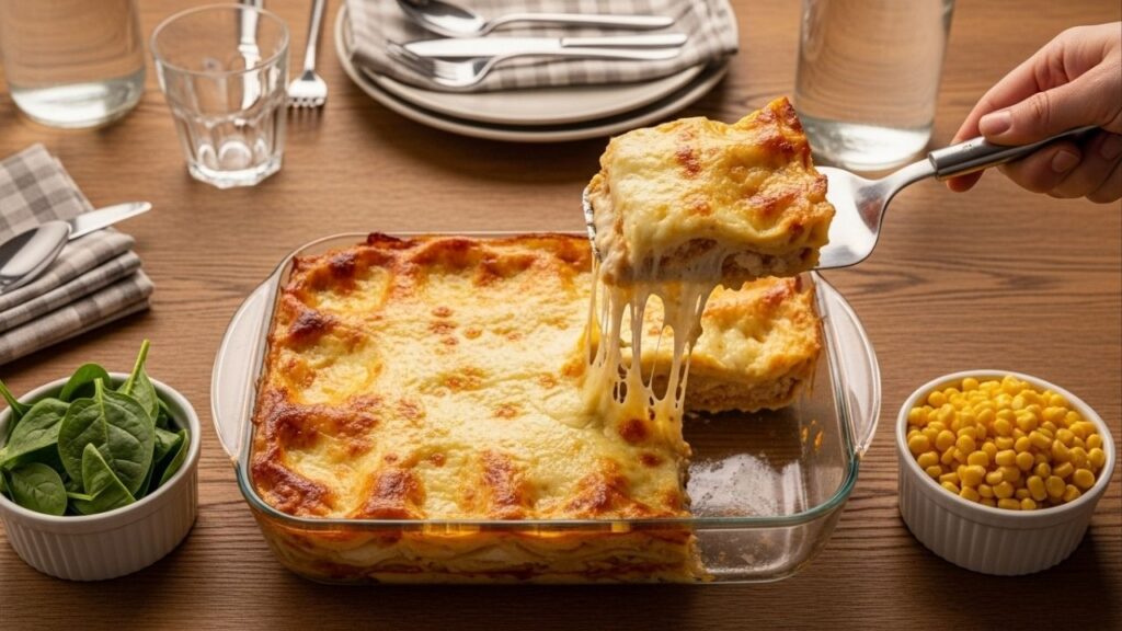 Anote, salve ou imprima essa receita da melhor lasanha de frango que já fiz: cremosa e irresistível