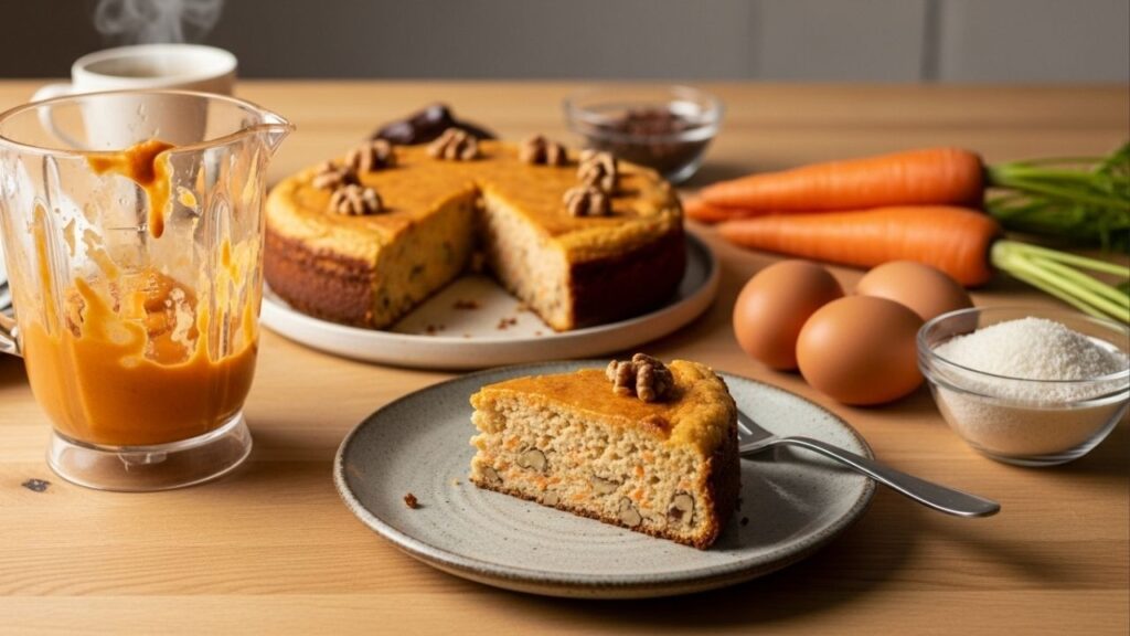 Sem glúten e sem farinha: a receita de um bolo de cenoura fofinho e perfeito para acompanhar o café