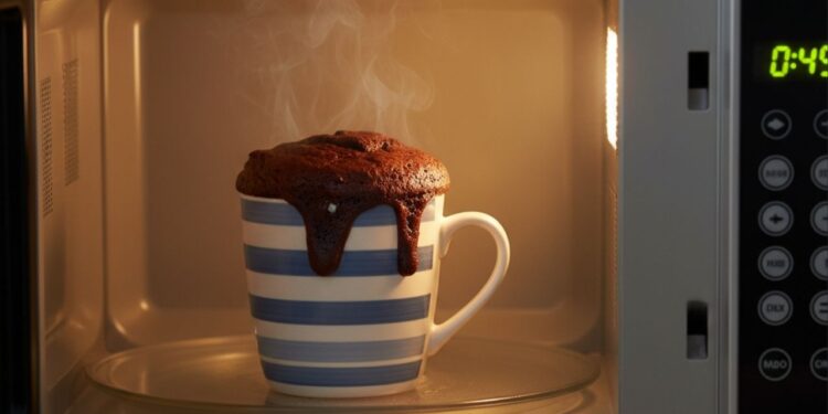 Bolo de caneca no micro-ondas que fica pronto em apenas 5 minutos