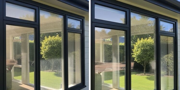 Efeito secante que evita marcas e deixa os vidros brilhando