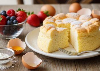 Bolo nuvem com apenas 3 ingredientes derrete na boca e é super rápido de preparar