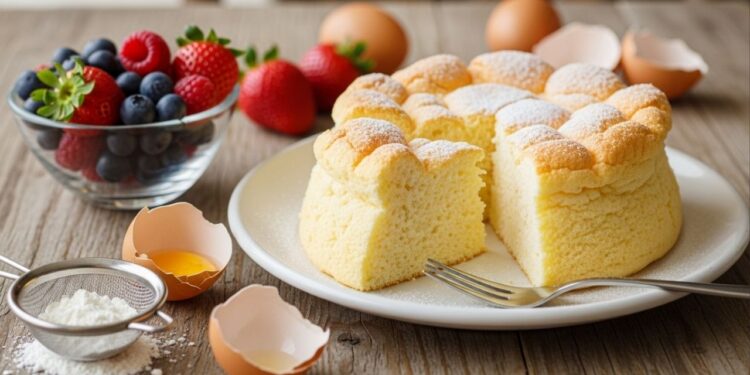 Bolo nuvem com apenas 3 ingredientes derrete na boca e é super rápido de preparar