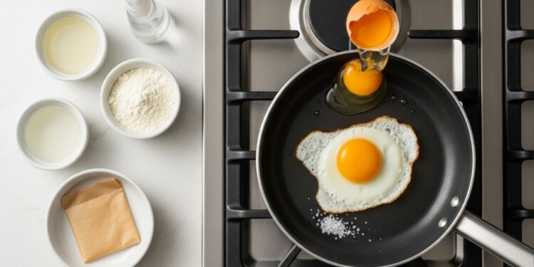 Nem óleo, nem água: o truque fácil para evitar que os ovos fritos grudem na frigideira