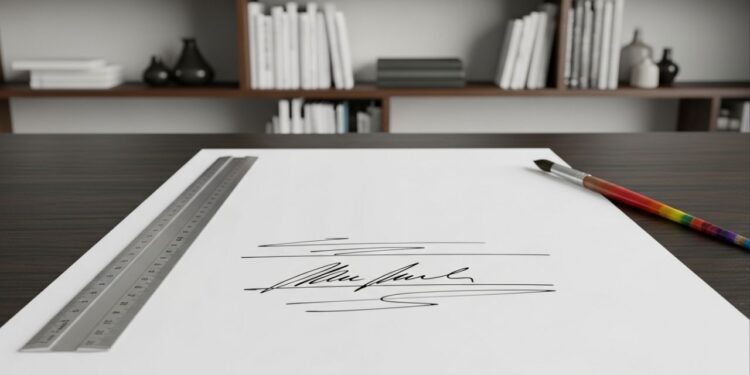 O que significa quando alguém sublinha o próprio nome na assinatura, segundo a psicologia?