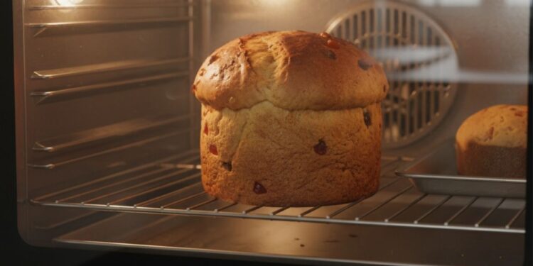 Coloque no forno e em 30 minutos o seu panetone está garantido