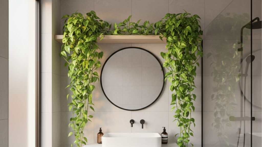 Essas plantas pendentes ajudam a repelir mosquitinhos de banheiro