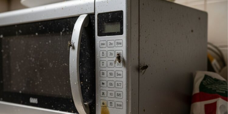 Como eliminar o cheiro que atrai moscas no micro-ondas