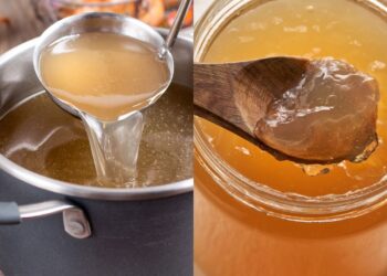 Receita de caldo de ossos com ervas para restaurar a energia