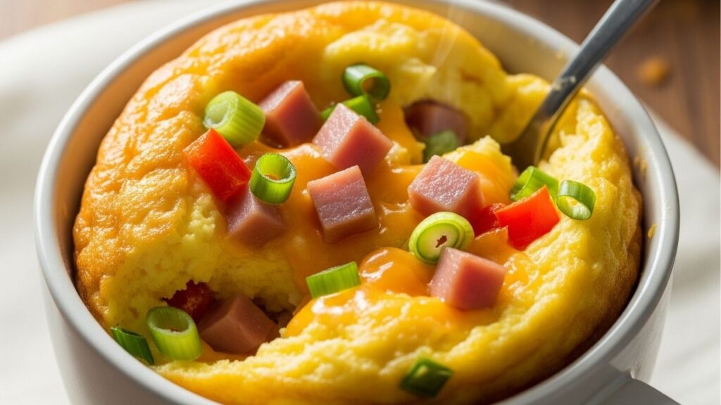 Omelete de micro-ondas pronta em 2 minutos e sem bagunça