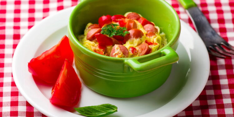 Omelete de micro-ondas pronto em 2 minutos e sem bagunça