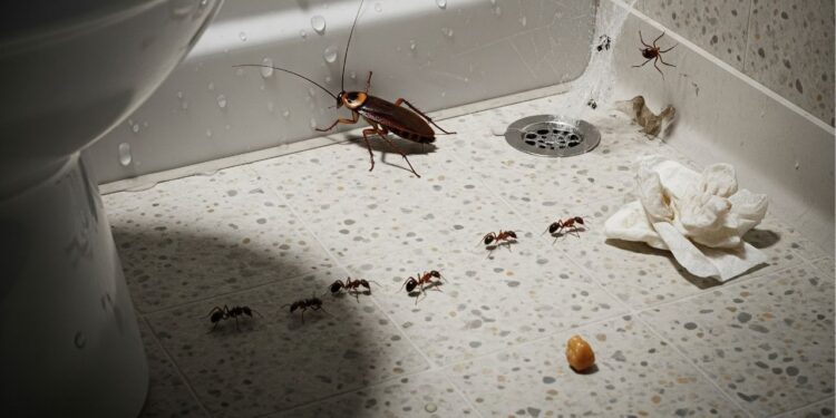 Como acabar com larvas e insetos que saem do ralo do banheiro
