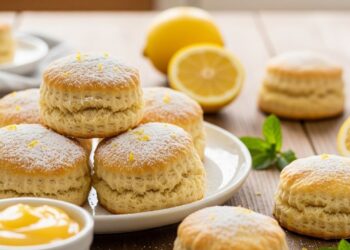 Sem farinha de trigo e sem manteiga: scones de limão fáceis que ficam prontos em minutos