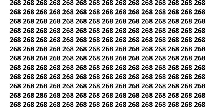 Procure o número 286 nesta imagem em 10 segundos