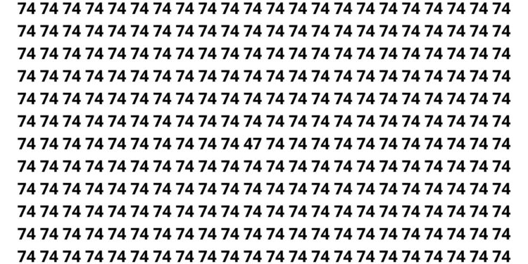 Se você ver o número 47 em 10 segundos, seu foco é impressionante