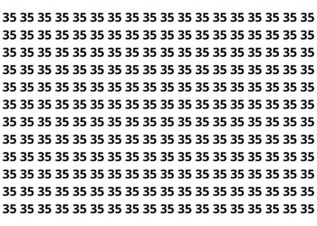 Apenas 3 a cada 20 pessoas encontram o número diferente em 9 segundos