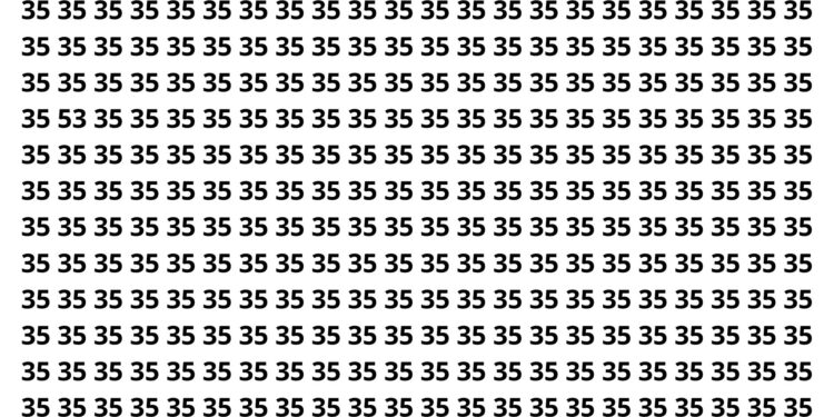 Apenas 3 a cada 20 pessoas encontram o número diferente em 9 segundos